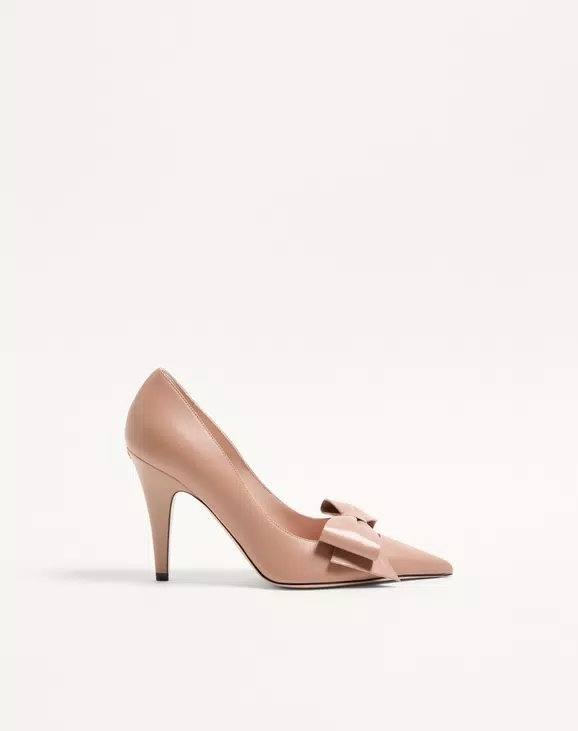 Valentino Bowow Pump In Kidskin 100Mm - Image 1